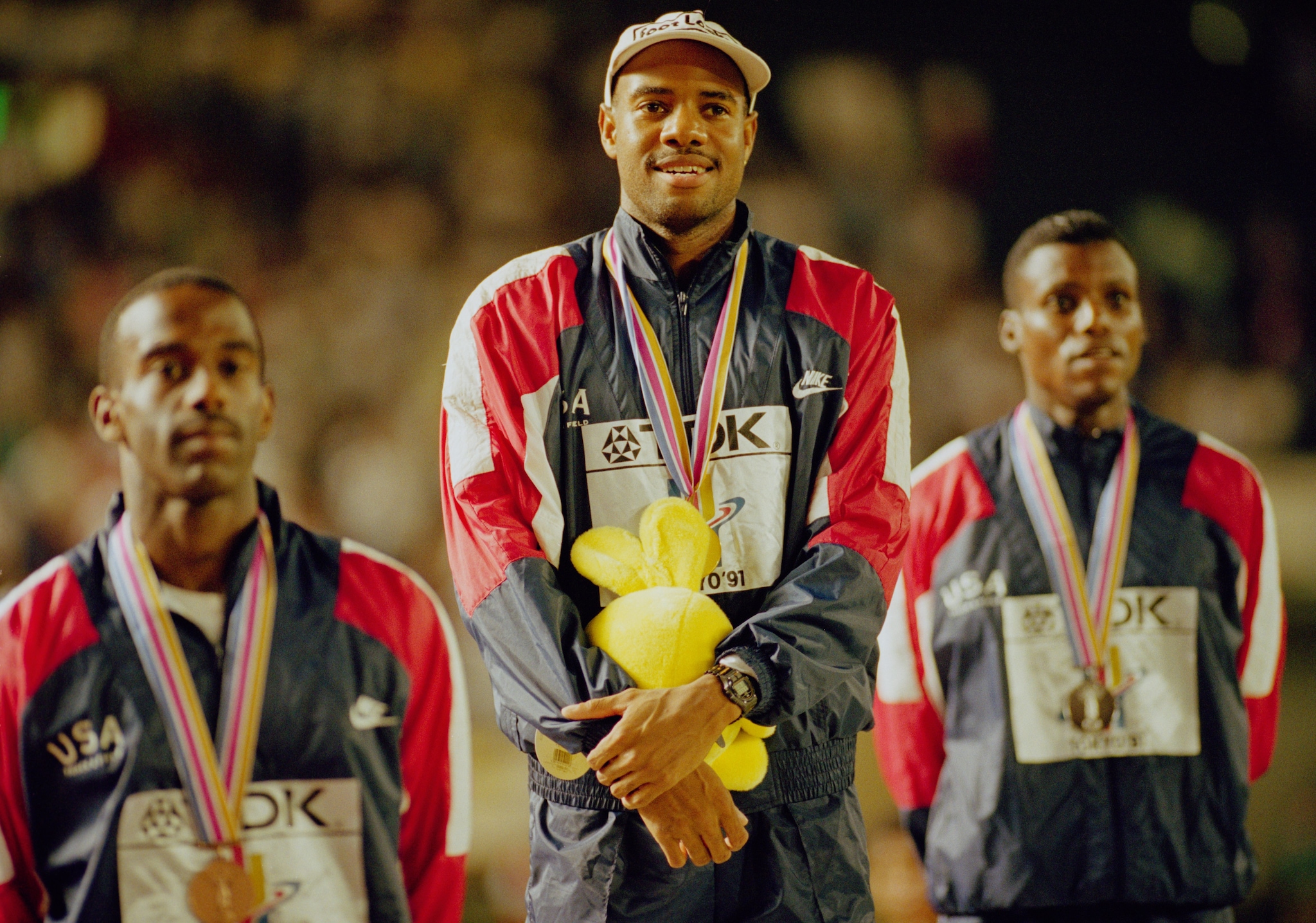 Mike Powell medaglia d’Oro a Tokyo 1991 quando battè il record del mondo nel salto in lungo
