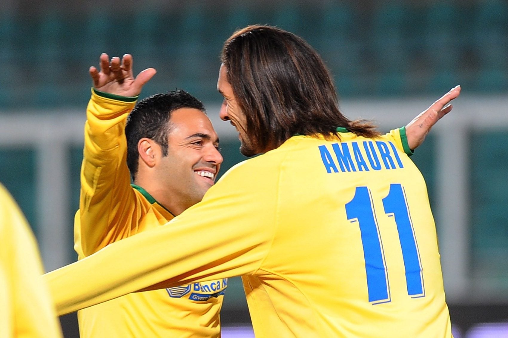Amauri con Miccoli.