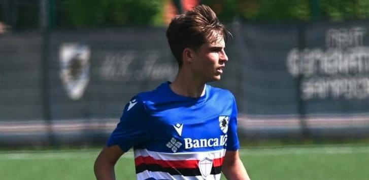Lorenzo Paratici con la maglia della Sampdoria.