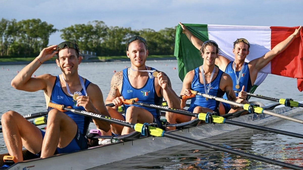 L’oro mondiale degli azzurri (fonte: sito ufficiale Federcanottaggio).