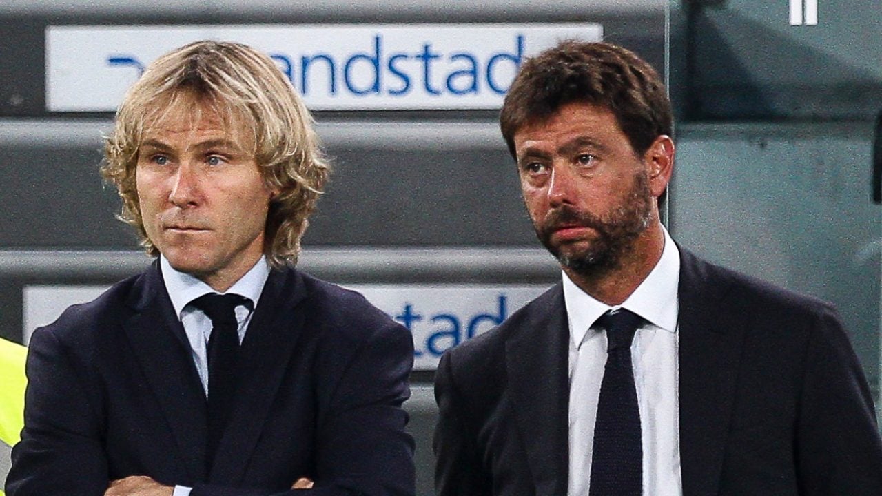 Nedved con Agnelli alla Juve.