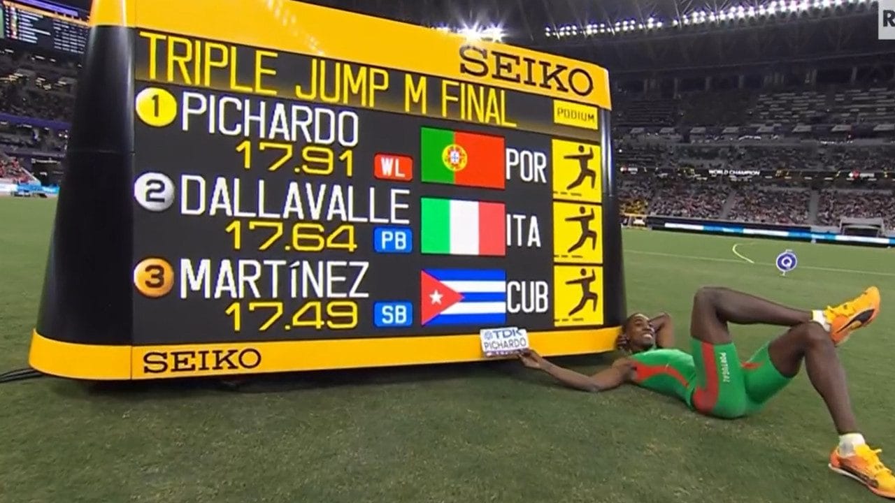 Lo show di Pichardo dopo l’oro nel triplo: il portoghese aveva già vinto a Tokyo 2020