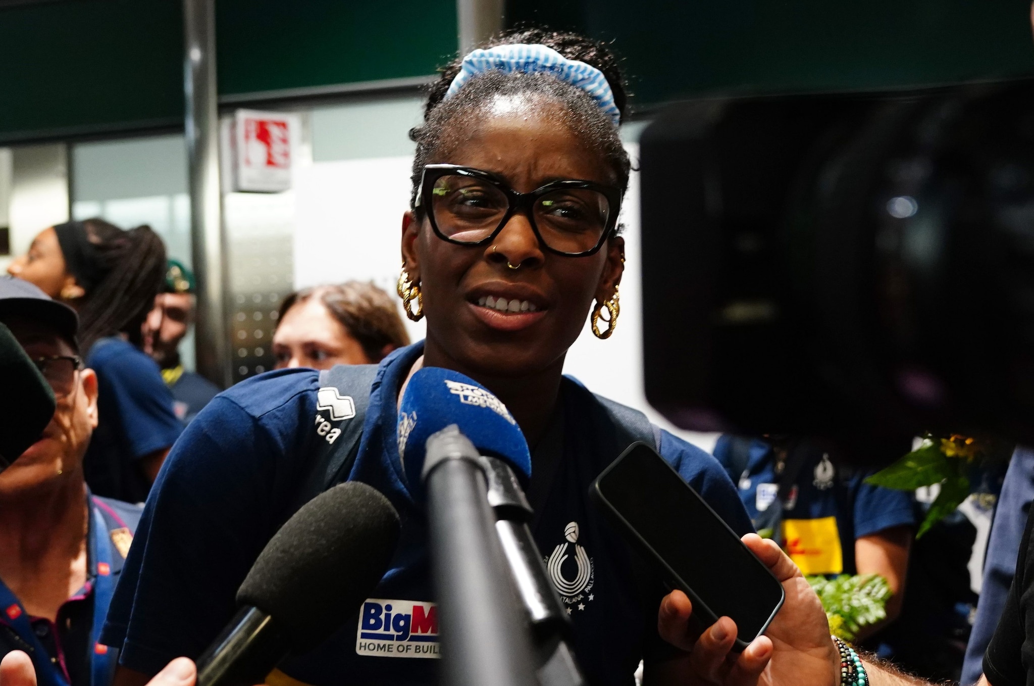 Myriam Sylla al ritorno in Italia dopo il trionfo dell’Italvolley femminile ai Mondiali