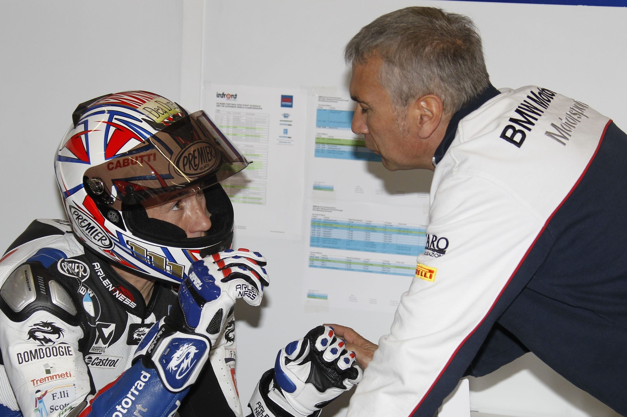 Davide Tardozzi in BMW nel 2010
