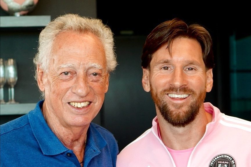 Enrique Wolff con Leo Messi lo scorso aprile