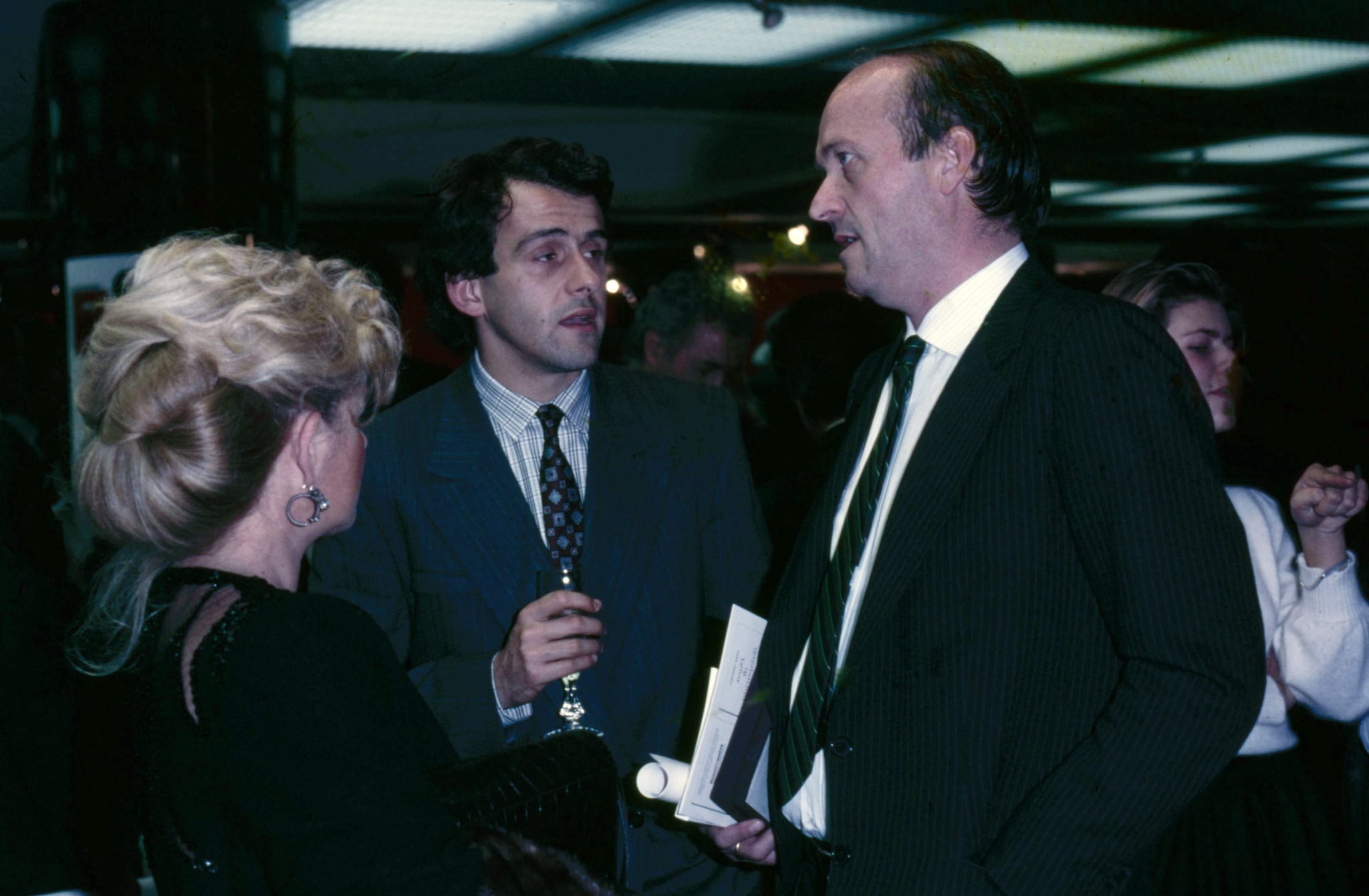 Casarin durante una conversazione con Platini.