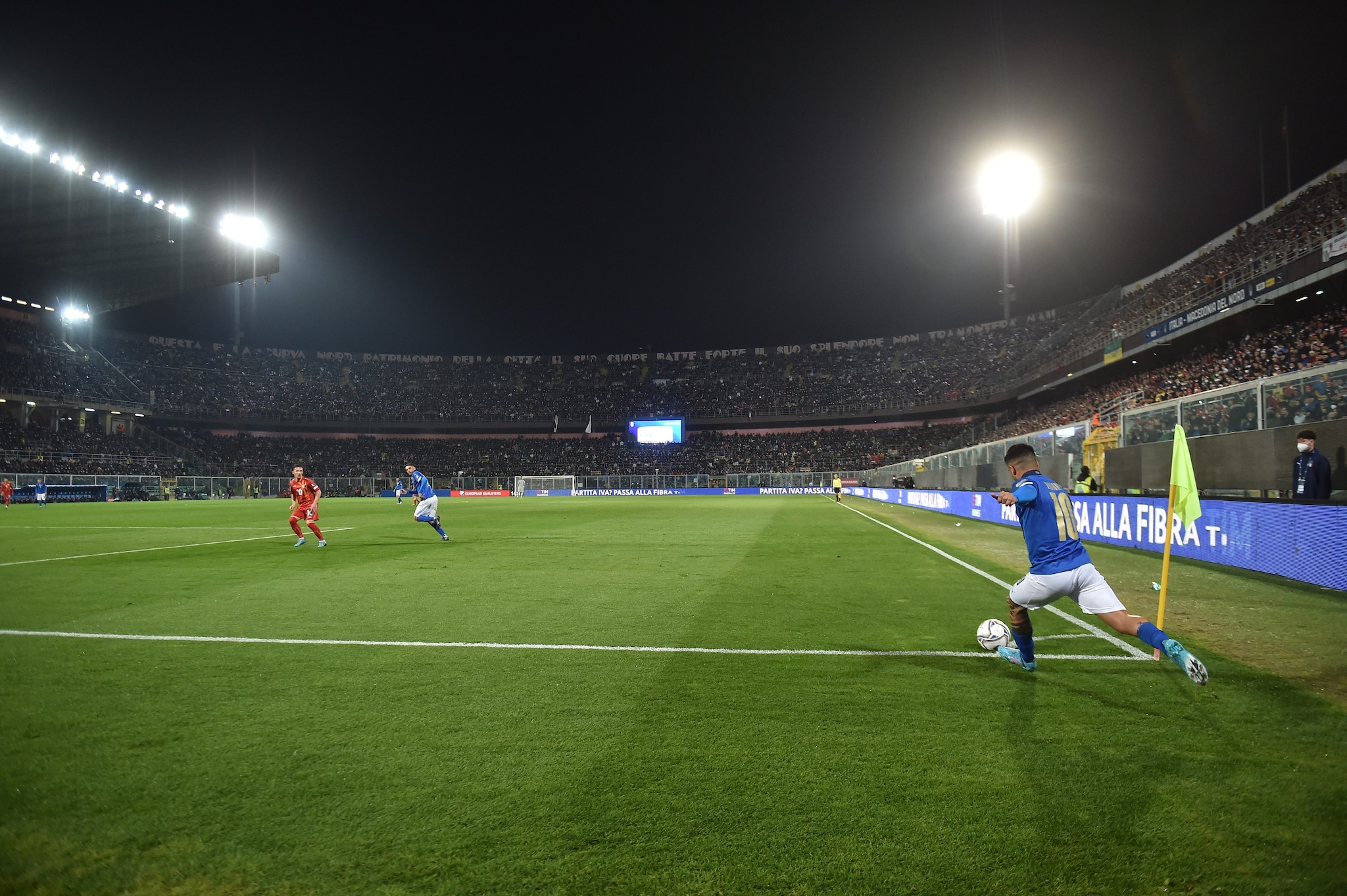 Italia–Macedonia giocata a Palermo.