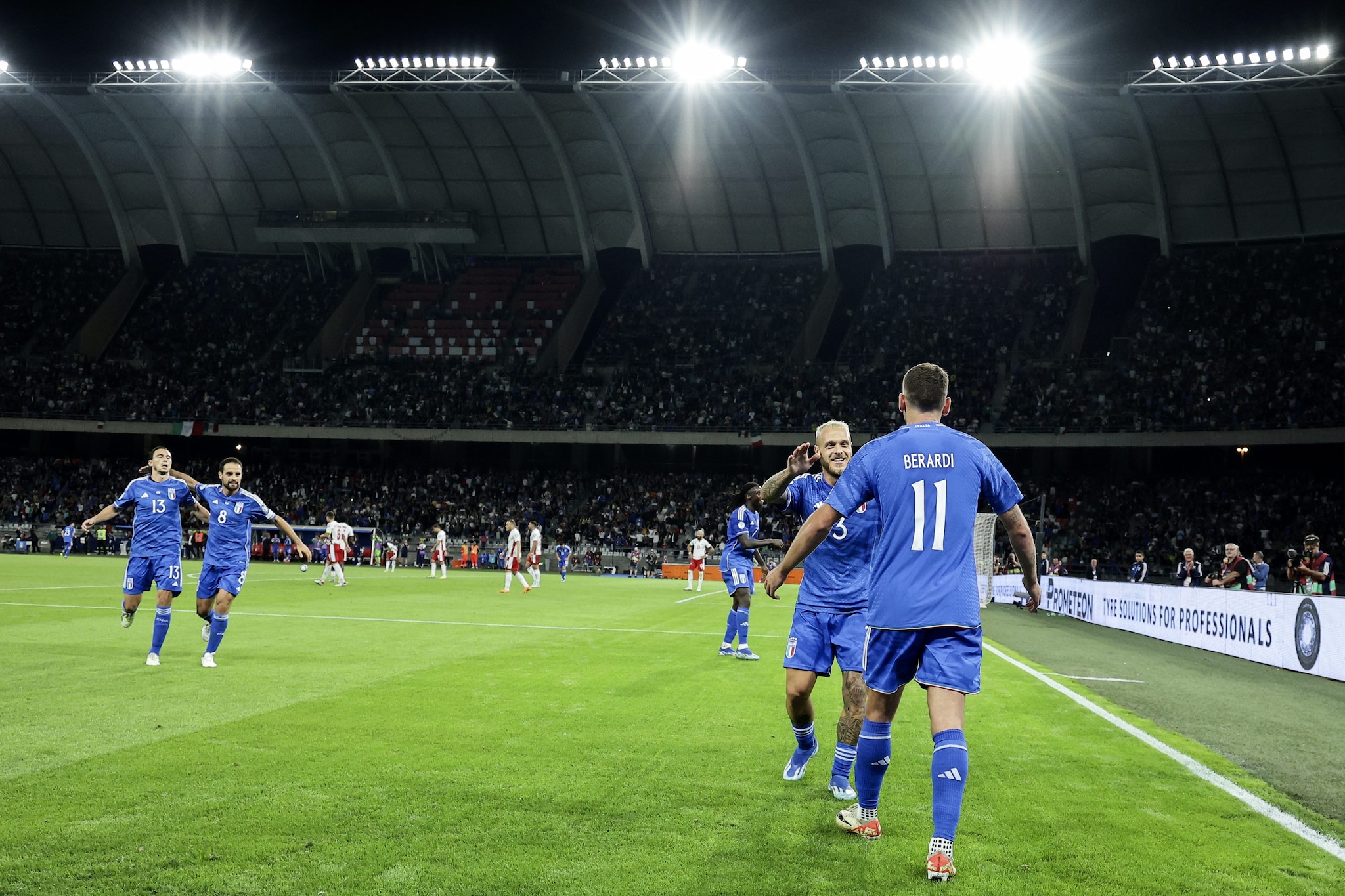 Nel 2023 l’ultima partita giocata a Sud, quella tra Italia e Malta a Bari.