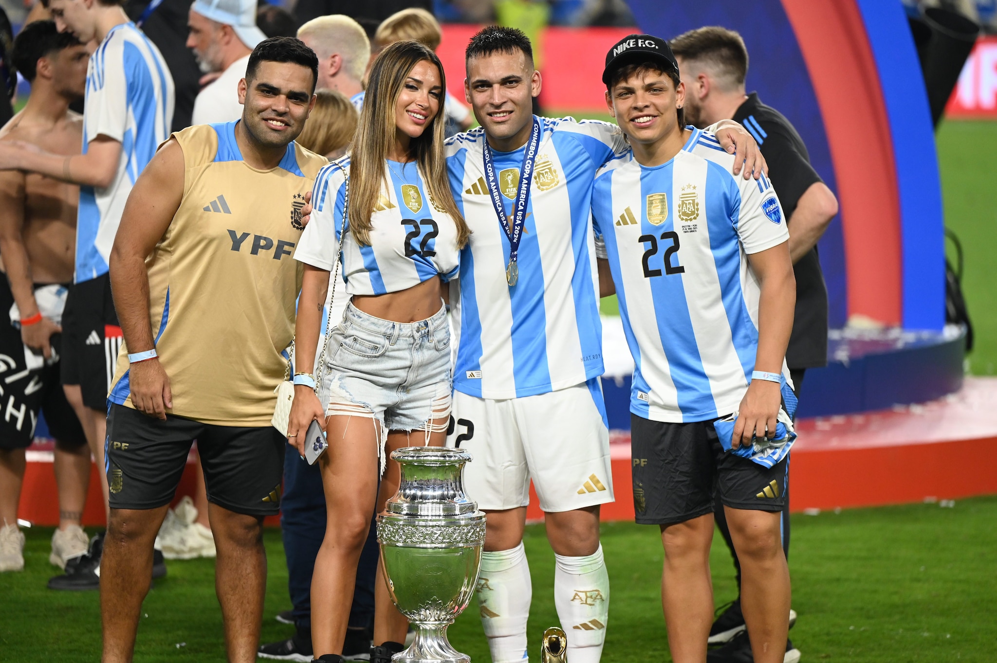 La coppia dopo la vittoria della Copa Libertadores.