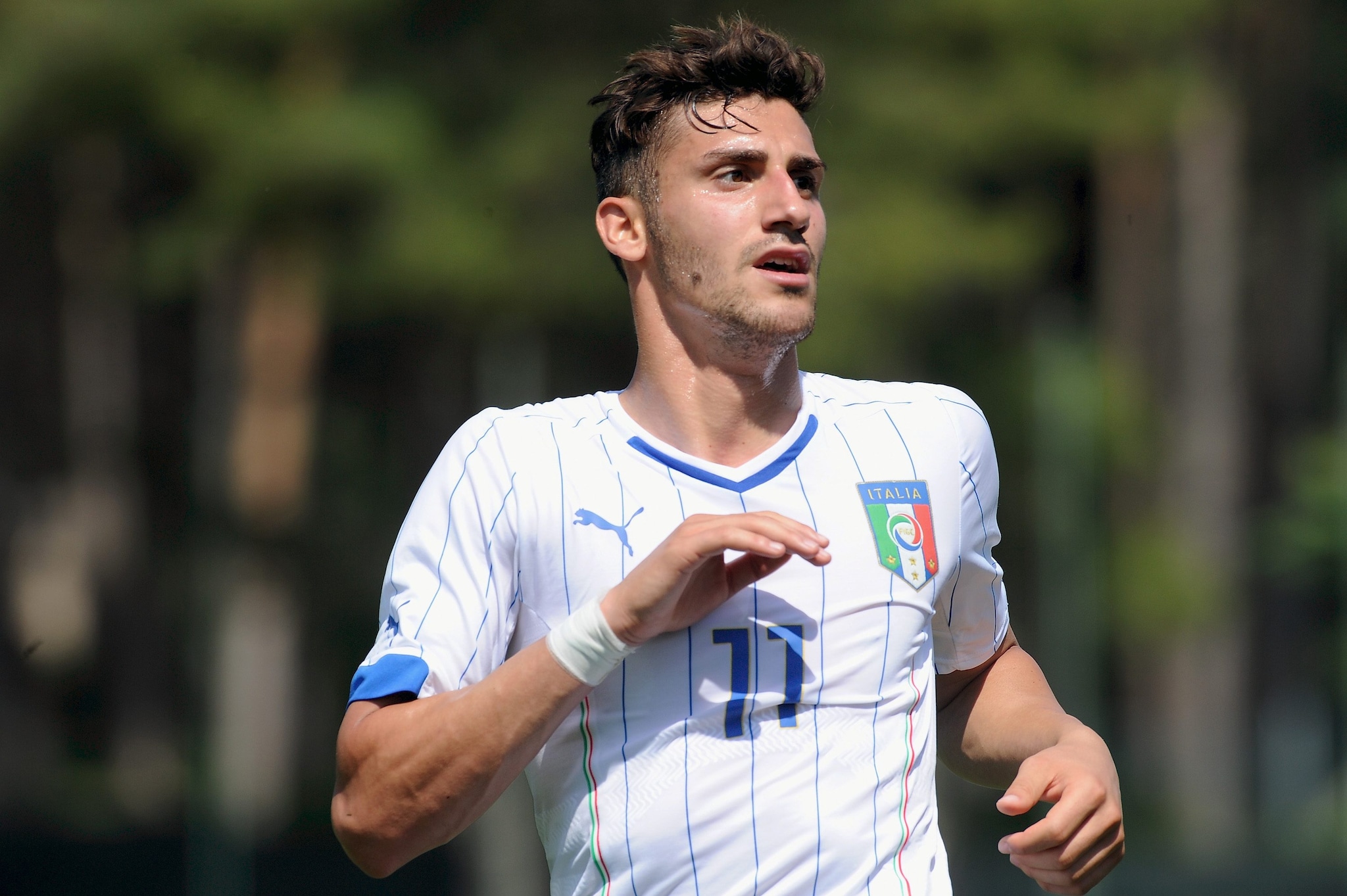 Trotta con la Nazionale U21.