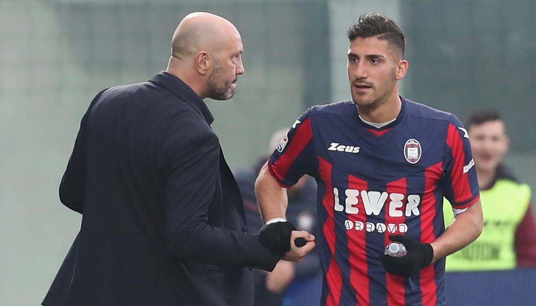 Trotta ai tempi del Crotone con Zenga.