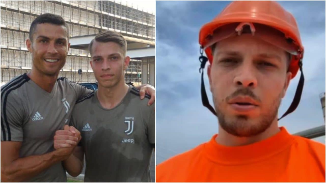 L'ex giocatore della Juve ora lavora in cantiere: "Mi allenavo con i migliori, ho toccato il fondo"