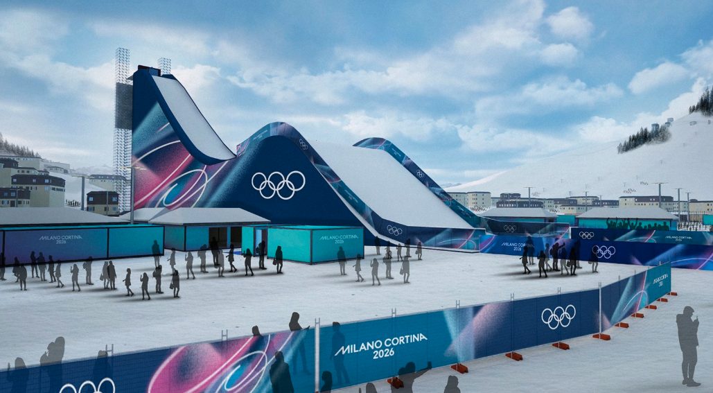 Un tratto delle pista di Milano Cortina 2026.