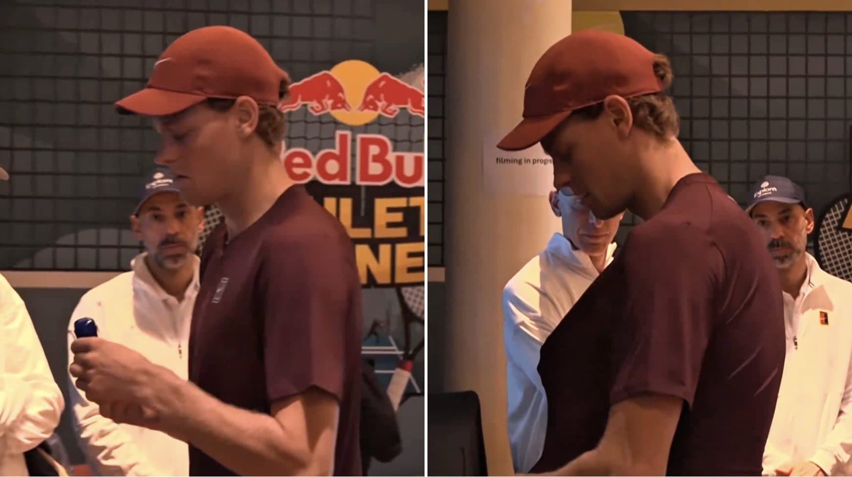 Sinner e la crema che si spalma sotto la maglia e vicino al naso prima di giocare: a cosa serve