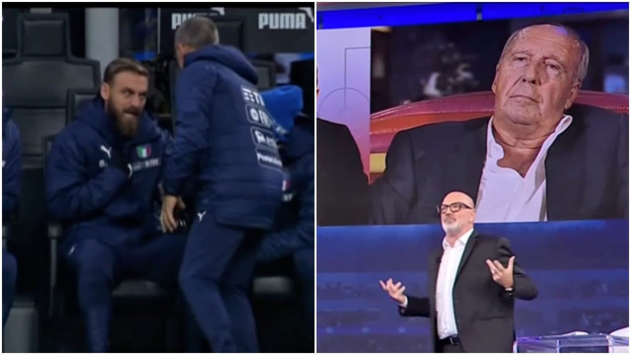 Ventura rivede l'immagine del cambio di De Rossi in Italia-Svezia e ferma tutti: "Lì fu inventato tutto"