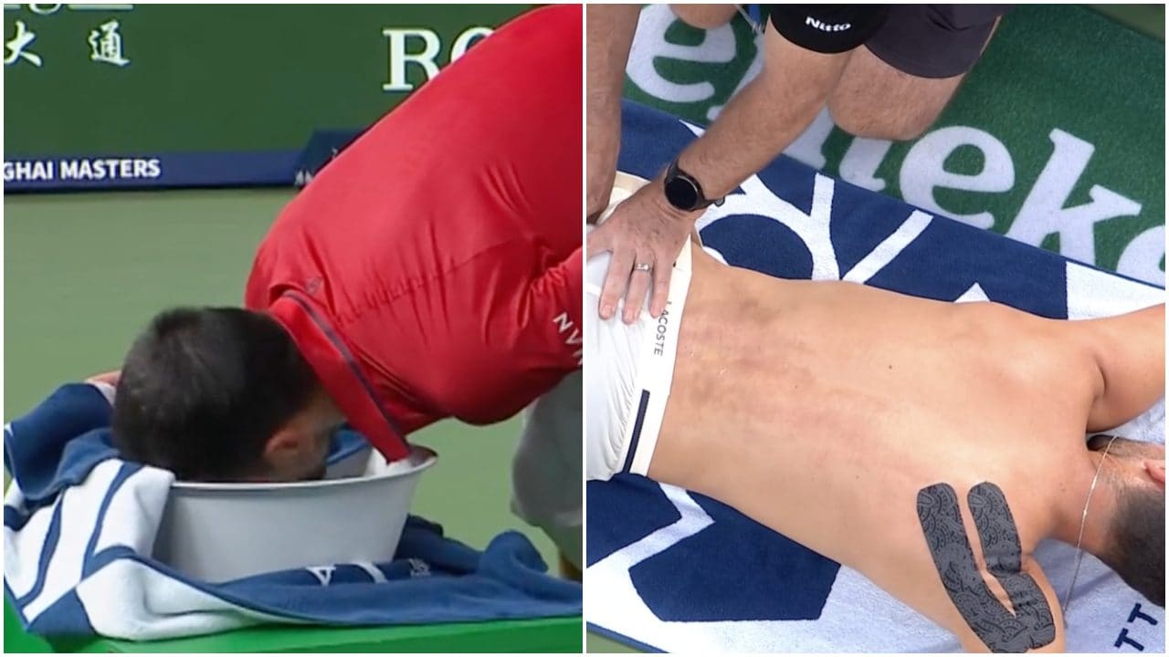 Djokovic oltre la soglia della sofferenza: a Shanghai va in scena il martirio fisico di un 38enne