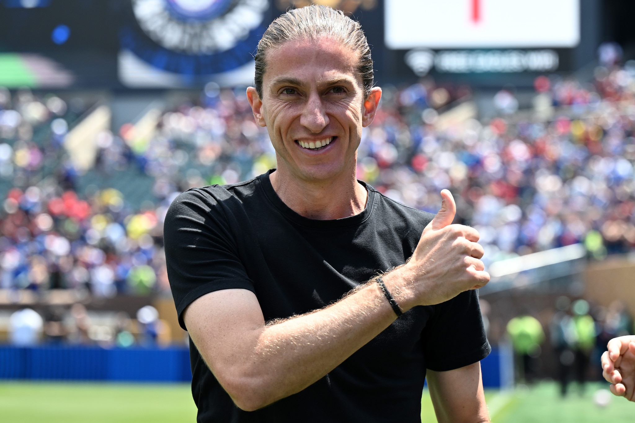 Felipe Luis, allenatore del Flamengo.