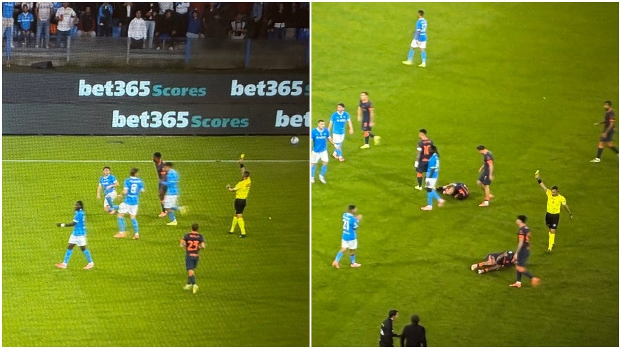 Gilmour e la doppia ammonizione fantasma in Napoli-Inter: perché correttamente non è stato espulso