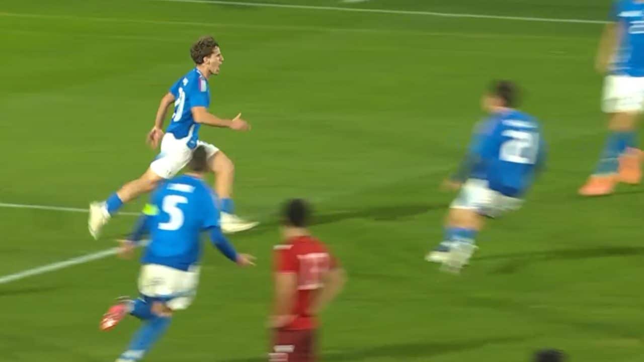 La gioia di Dargasso per il suo primo centro in azzurro