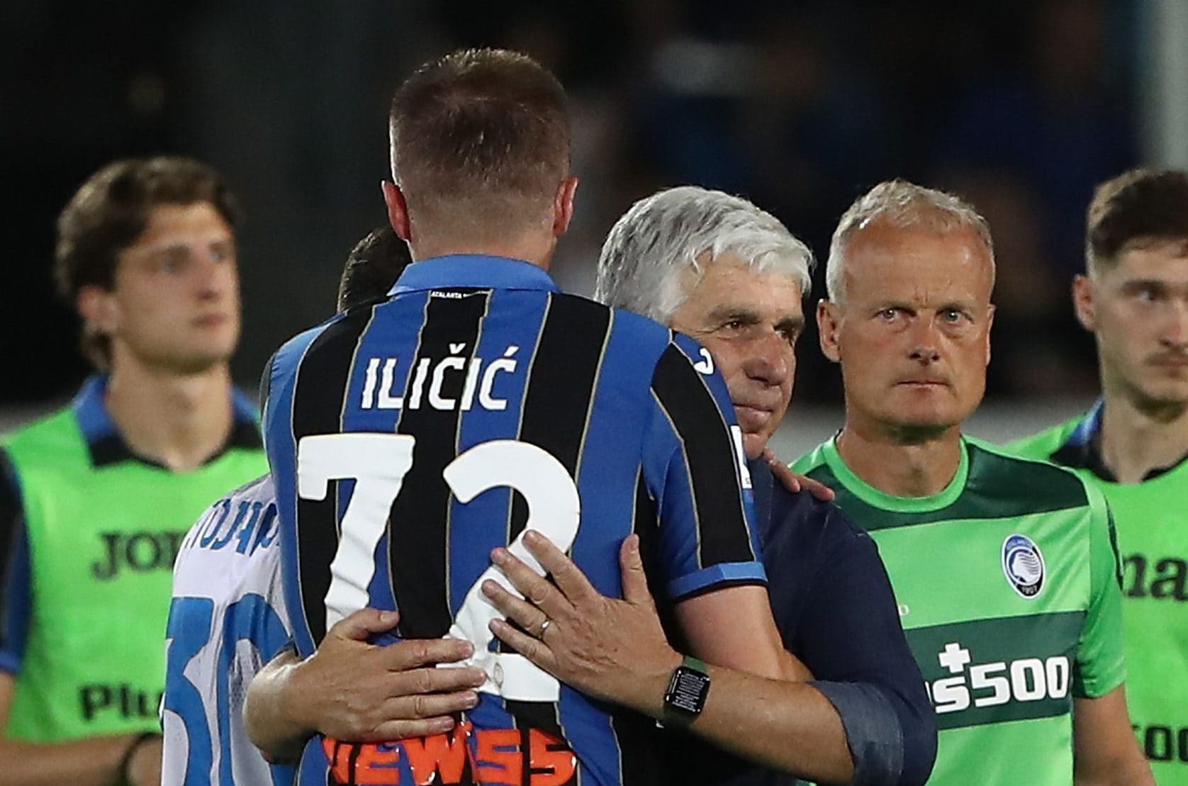Un bell’abbraccio tra Ilicic e Gasperini all’Atalanta