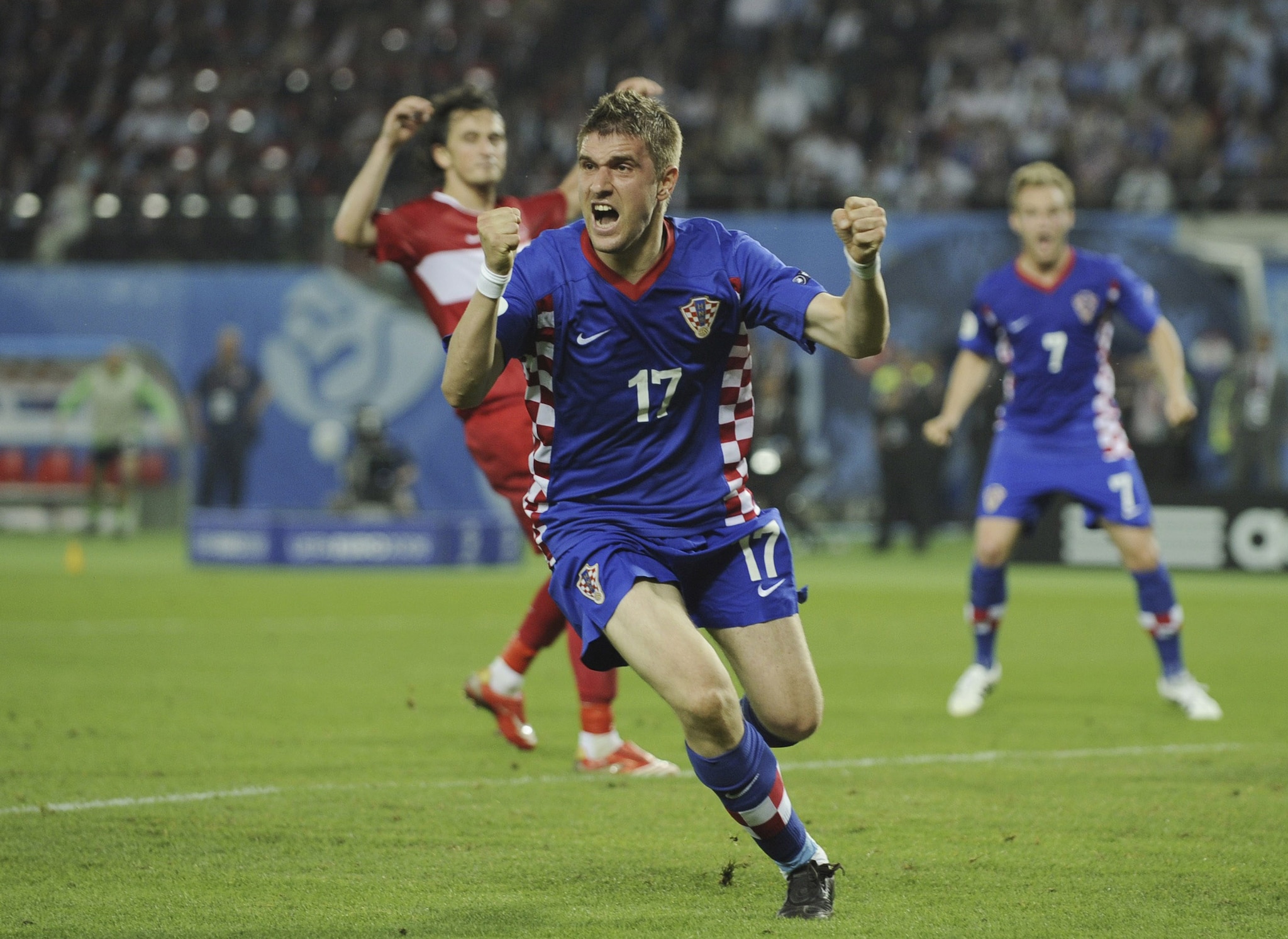 Ivan Klasnic con la maglia della Croazia, con cui ha disputato due Campionati Europei