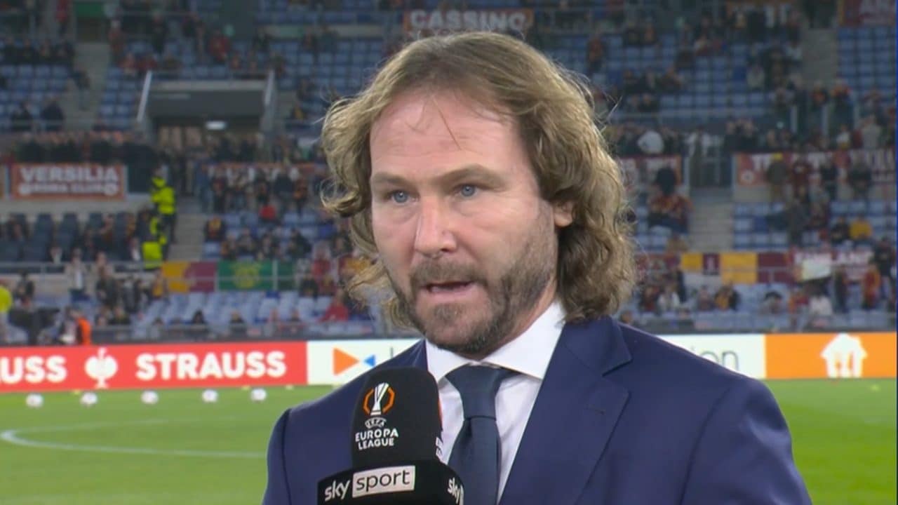 Nedved torna in Italia e appare in diretta prima di Roma-Viktoria Plzen: "Seguo ancora la Serie A"