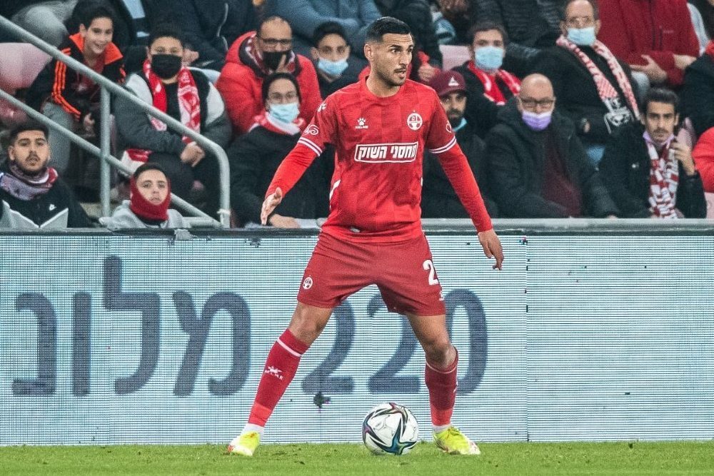 Petrucci in azione con la maglia dell’Hapoel Be’er Sheva.