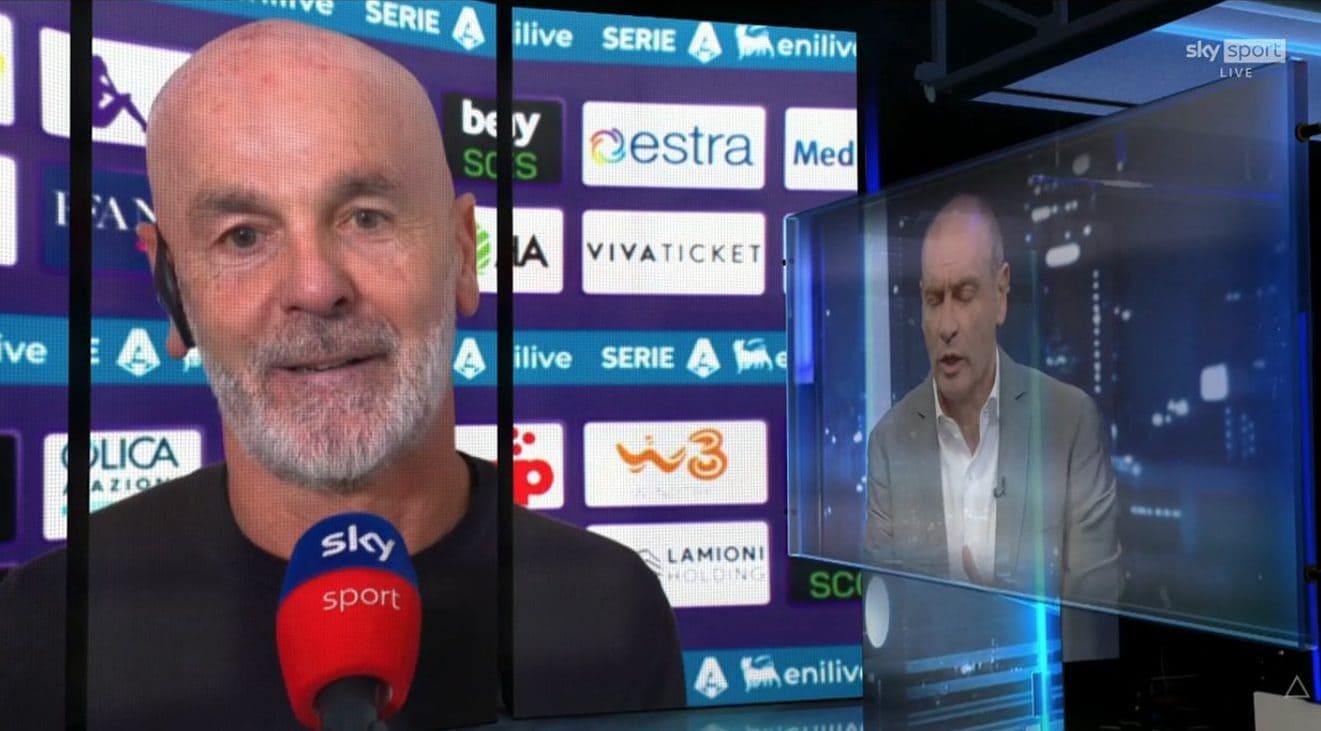 La gaffe clamorosa di Marchegiani fa sorridere Pioli in tv: "Scusa, ma che stai dicendo?"