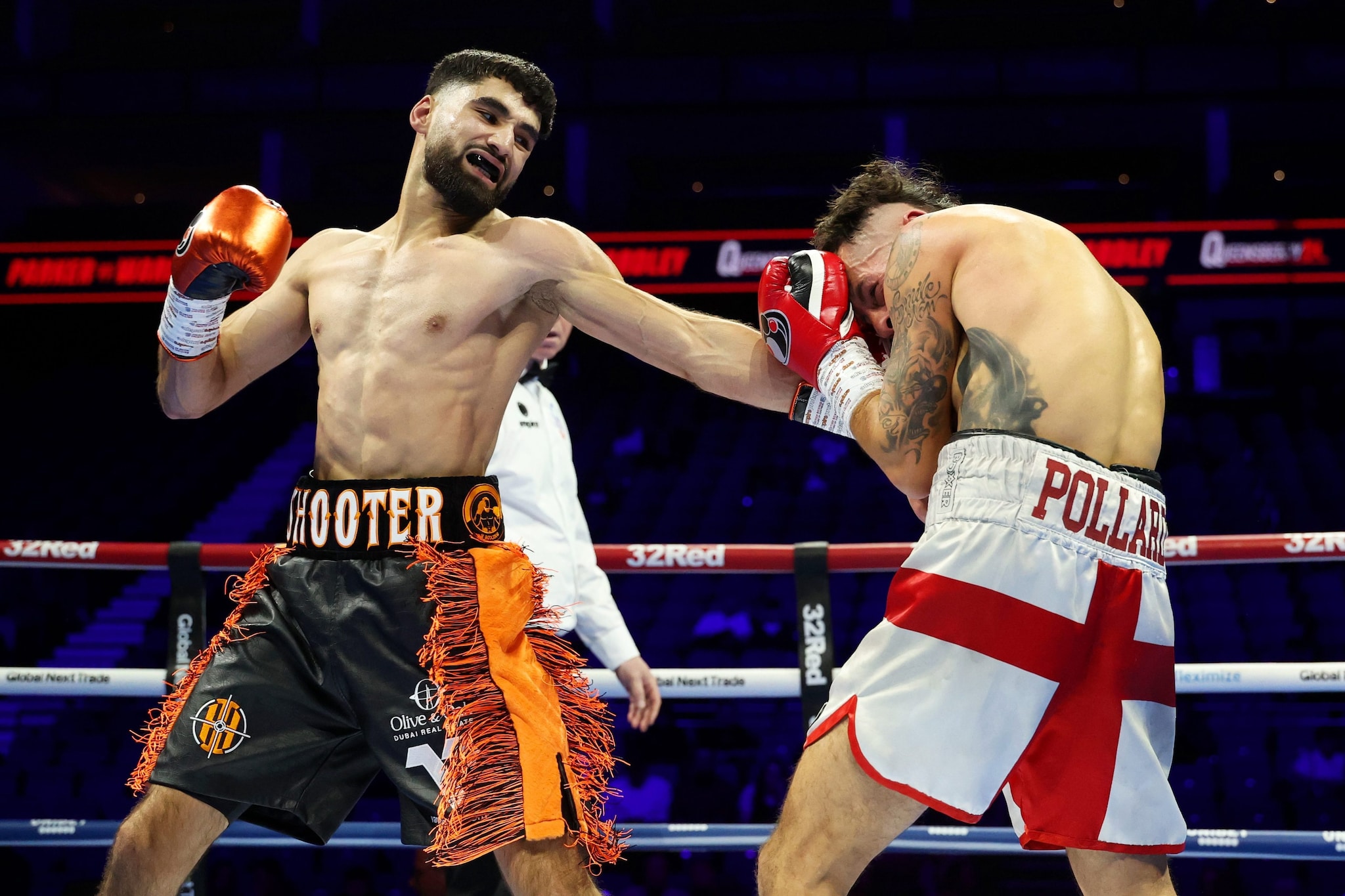 Jake Pollard picchiato senza pietà da Hassan Ishaq sul ring di Londra: il 33enne ha perso per KO al secondo round