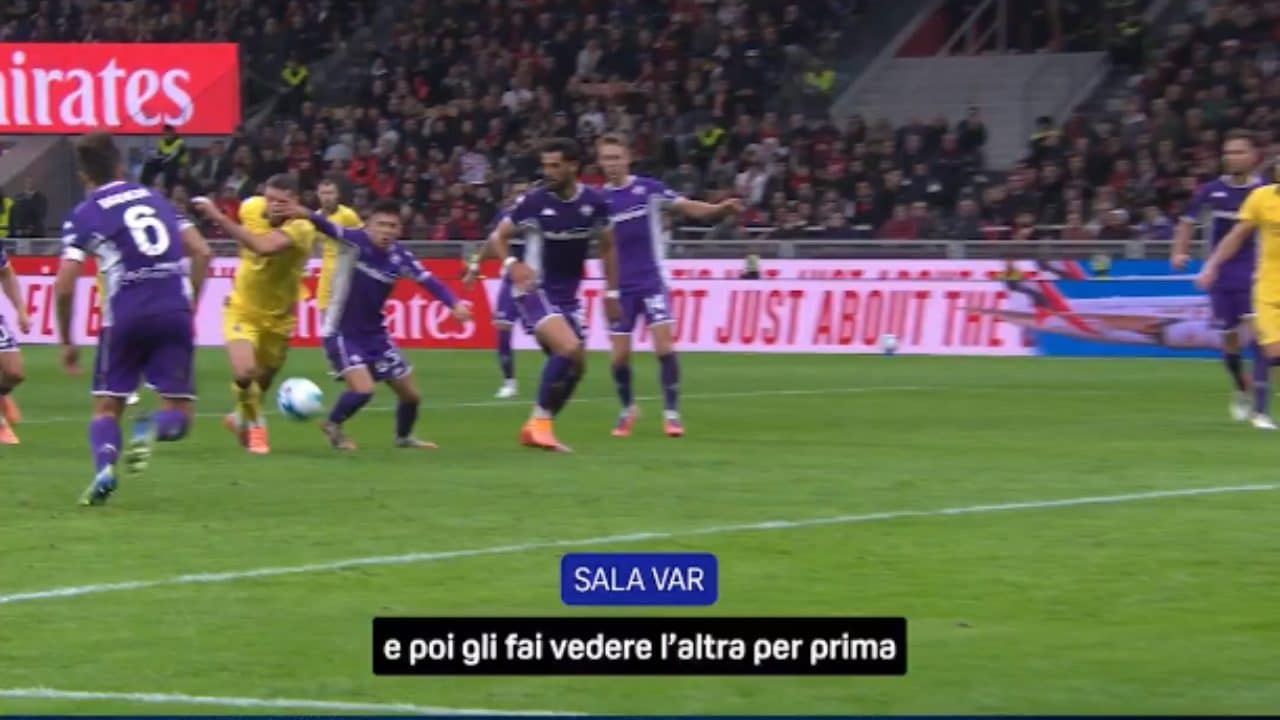 La simulazione di Gimenez del Milan che mandò su tutte le furie la Fiorentina.