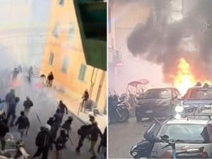 Clima incandescente a Pisa, il video degli scontri con la tifoseria del Verona prima della partita