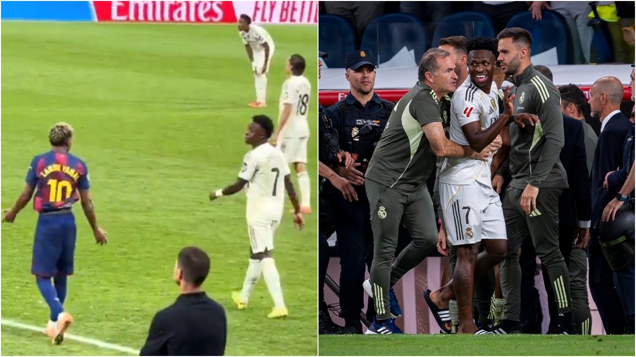 La frase di Vinicius a Lamine Yamal che innesca la rissa dopo il Clasico: la presa in giro e la reazione