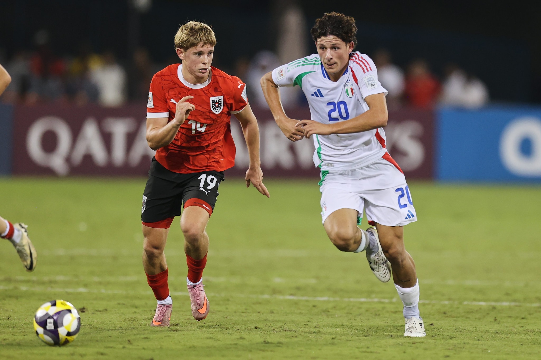 Un momento della partita contro l’Austria.