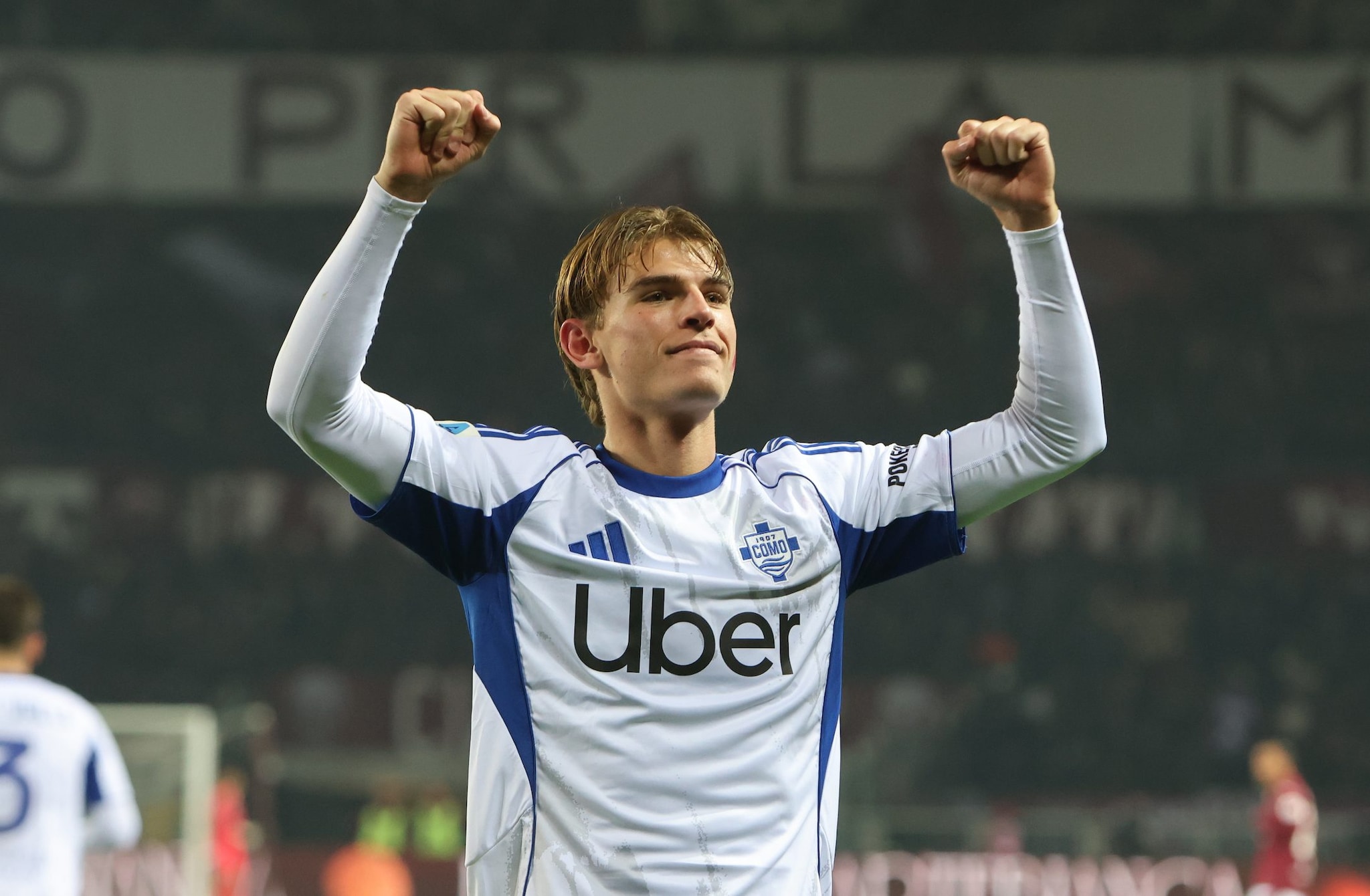 Nico Paz scatenato dopo il gol al Torino