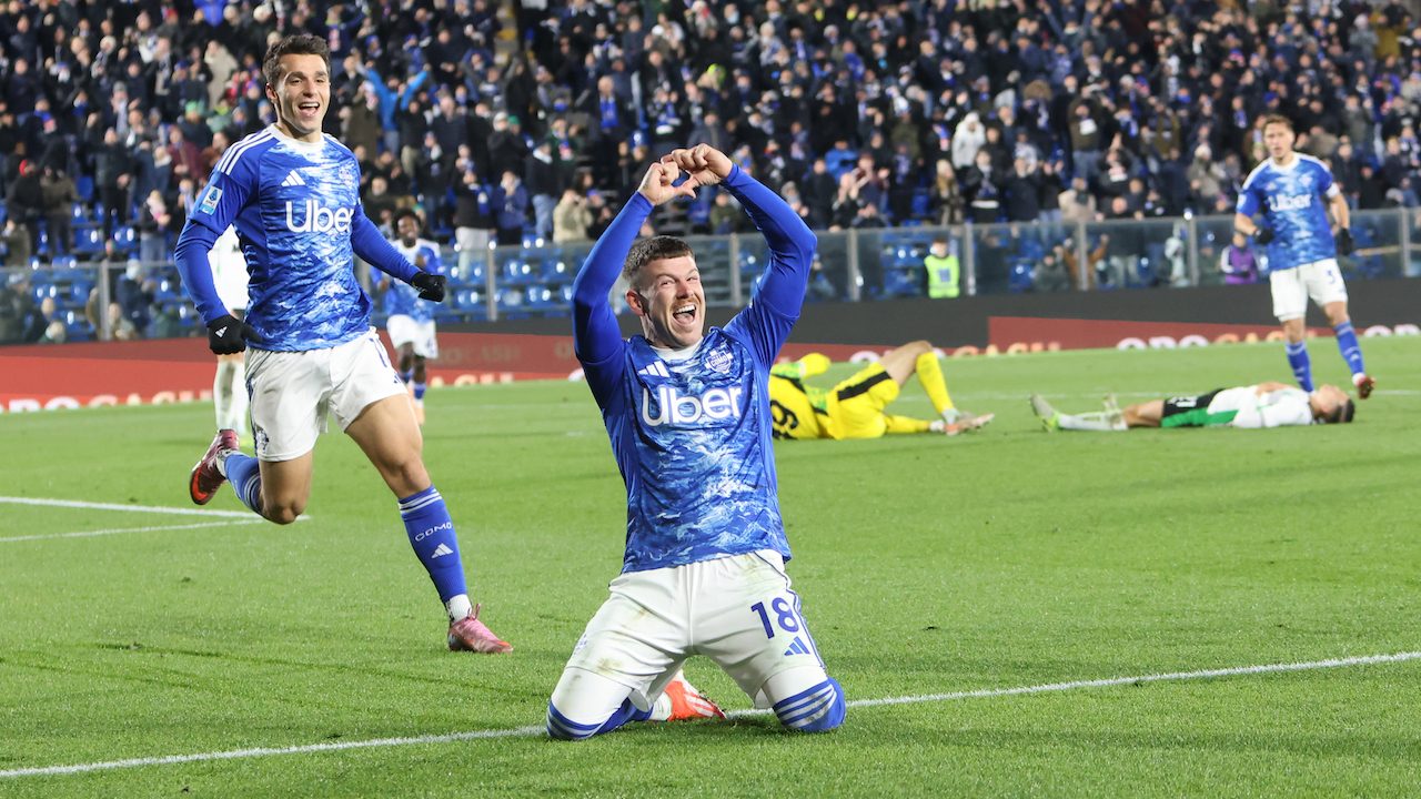 Moreno esulta dopo il gol