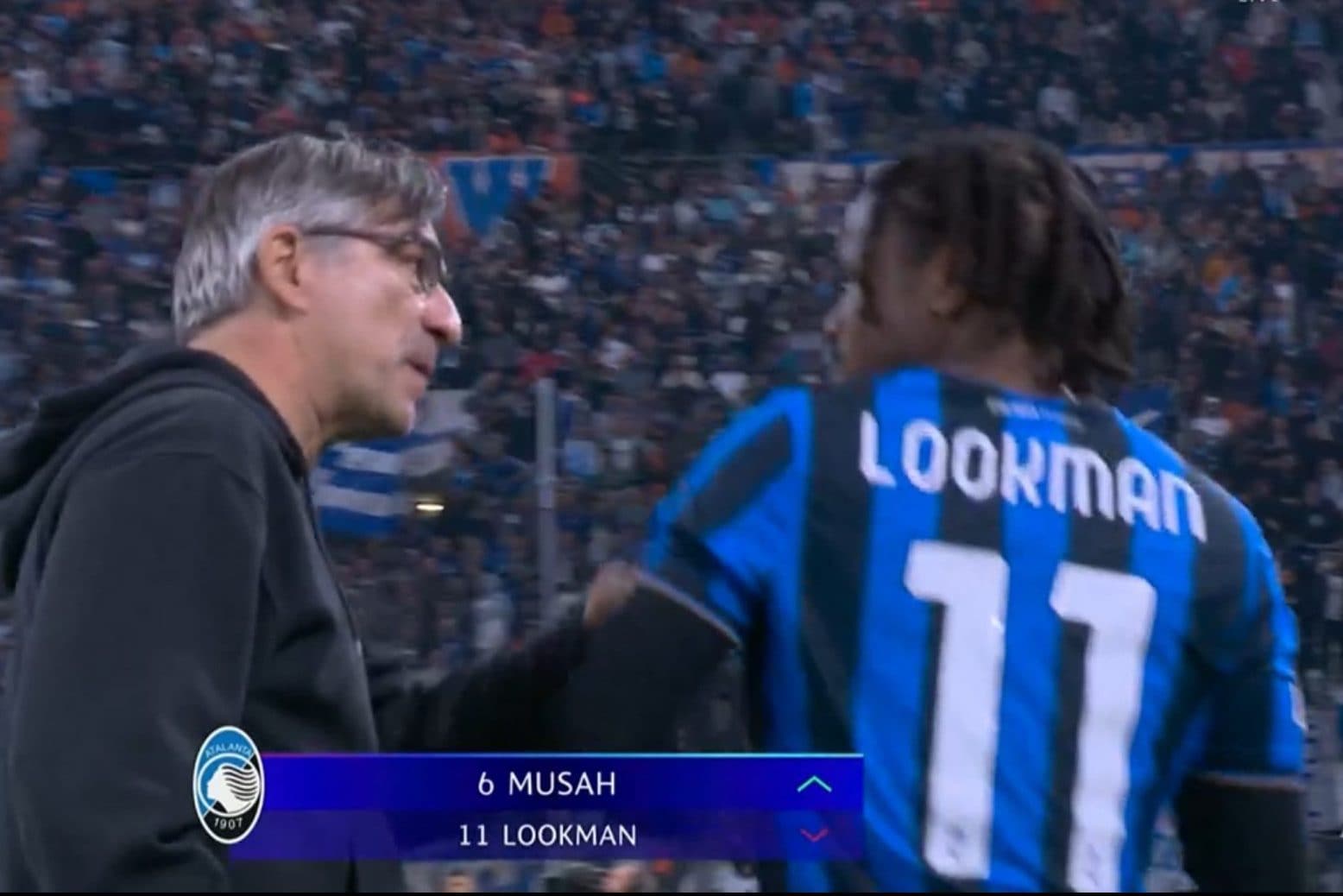 Juric e Lookman: scintille dopo la sostituzione.