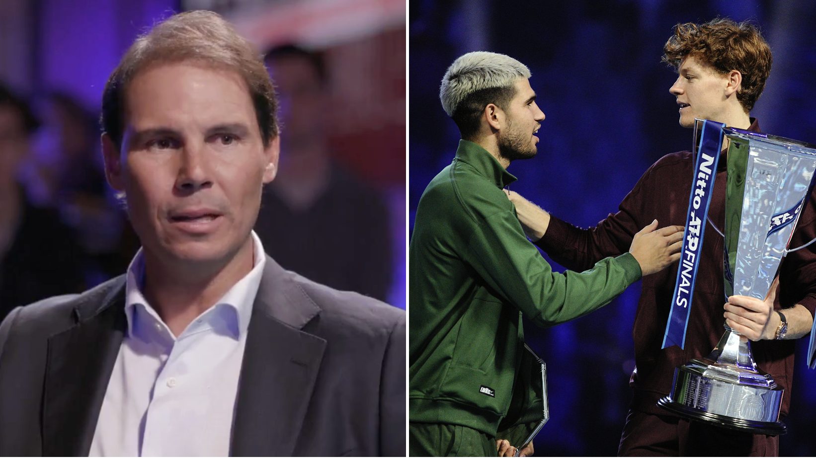 Nadal: “Con Federer e Djokovic abbiamo aiutato Sinner e Alcaraz: vogliono fare le cose per bene”