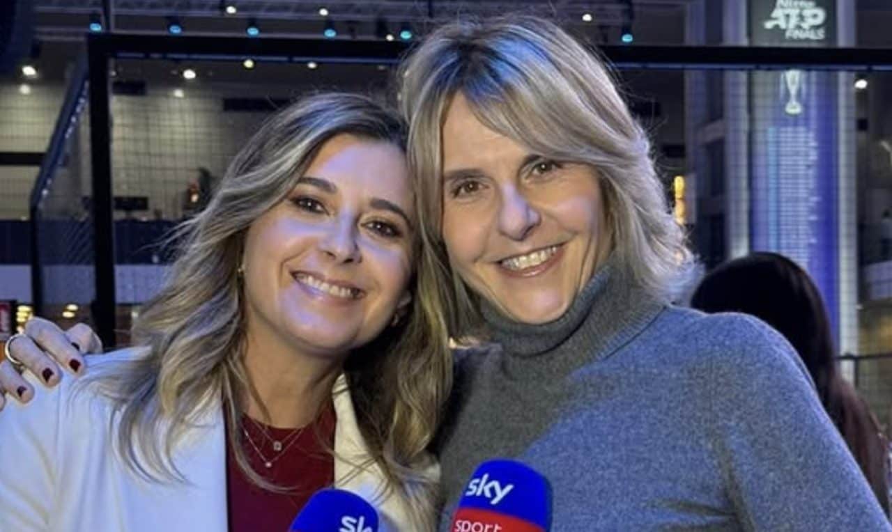 Reggi durante le telecronache su Sky