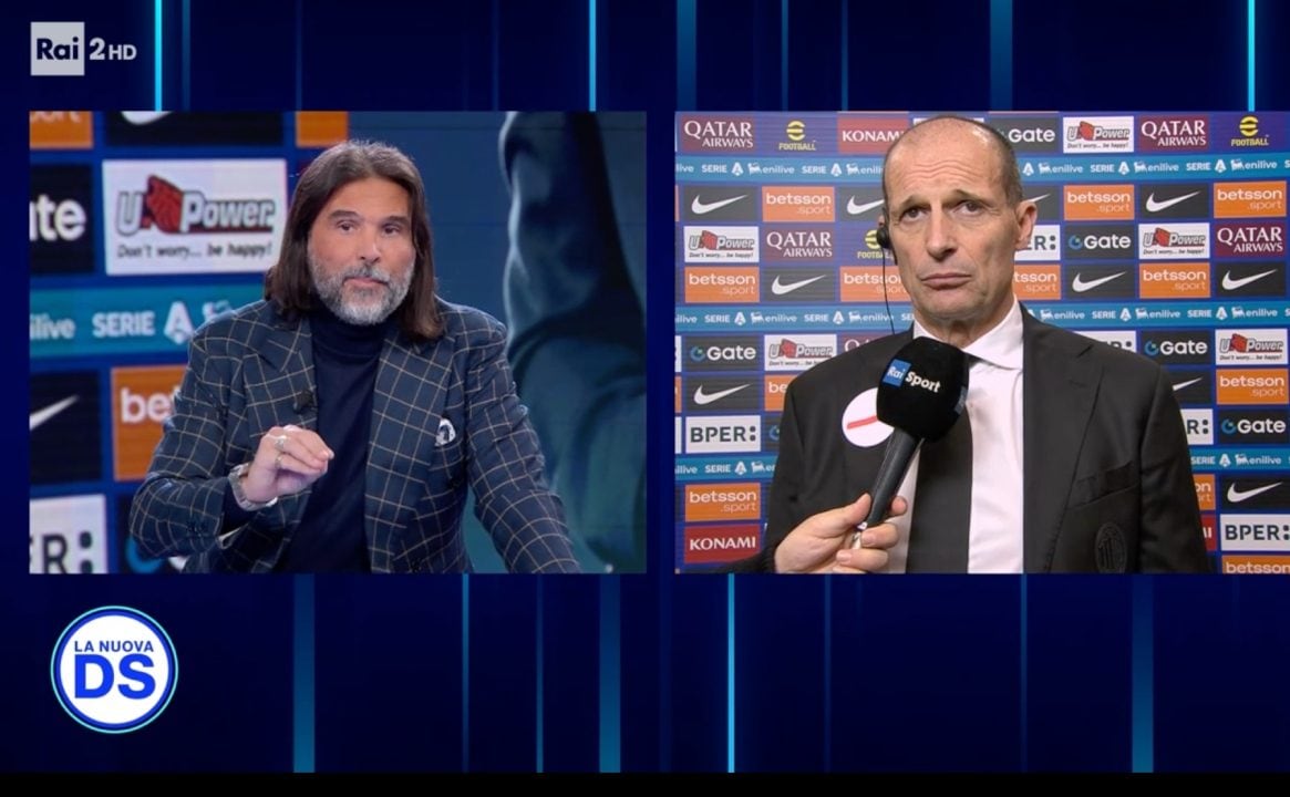 Adani e Allegri si ritrovano in diretta dopo il derby e il confronto va come tutti si aspettavano