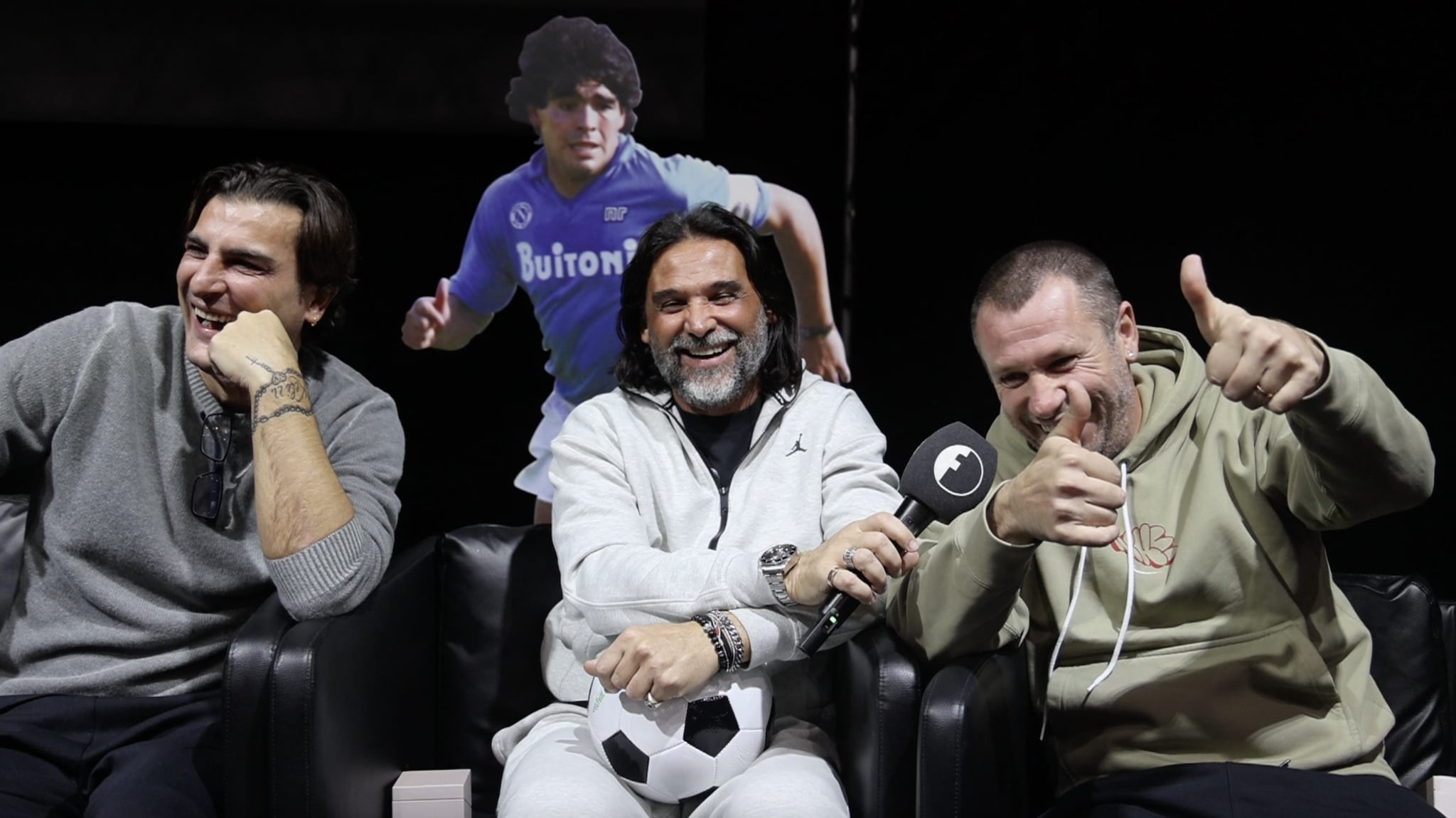 Ventola, Adani e Cassano durante l’intervista a Fanpage.it.