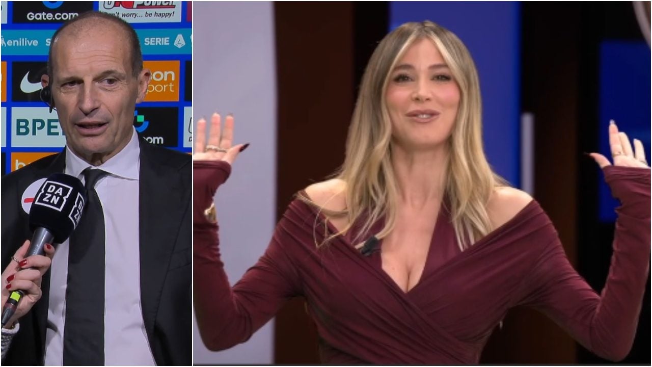 Allegri corregge Diletta Leotta in tv sugli scudetti vinti con Buffon alla Juve: "Chiedo scusa"