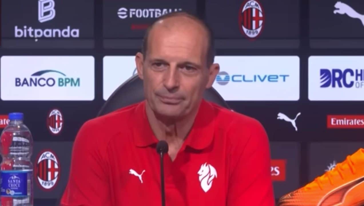 Allegri: "Pulisic è come un cruciverba". Poi dice quanti punti servono al Milan per la Champions