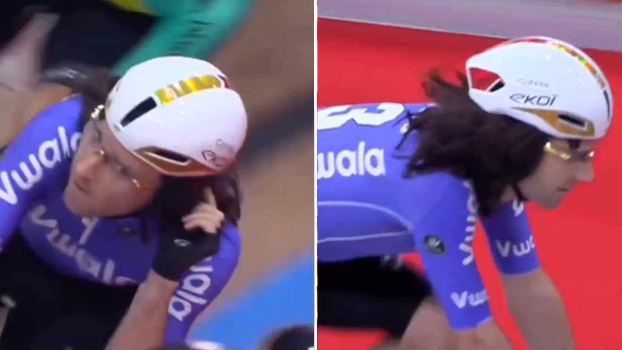 Corre la Sei Giorni con una parrucca: "Ma chi è?". E' una medaglia olimpica, lo ha fatto per scommessa