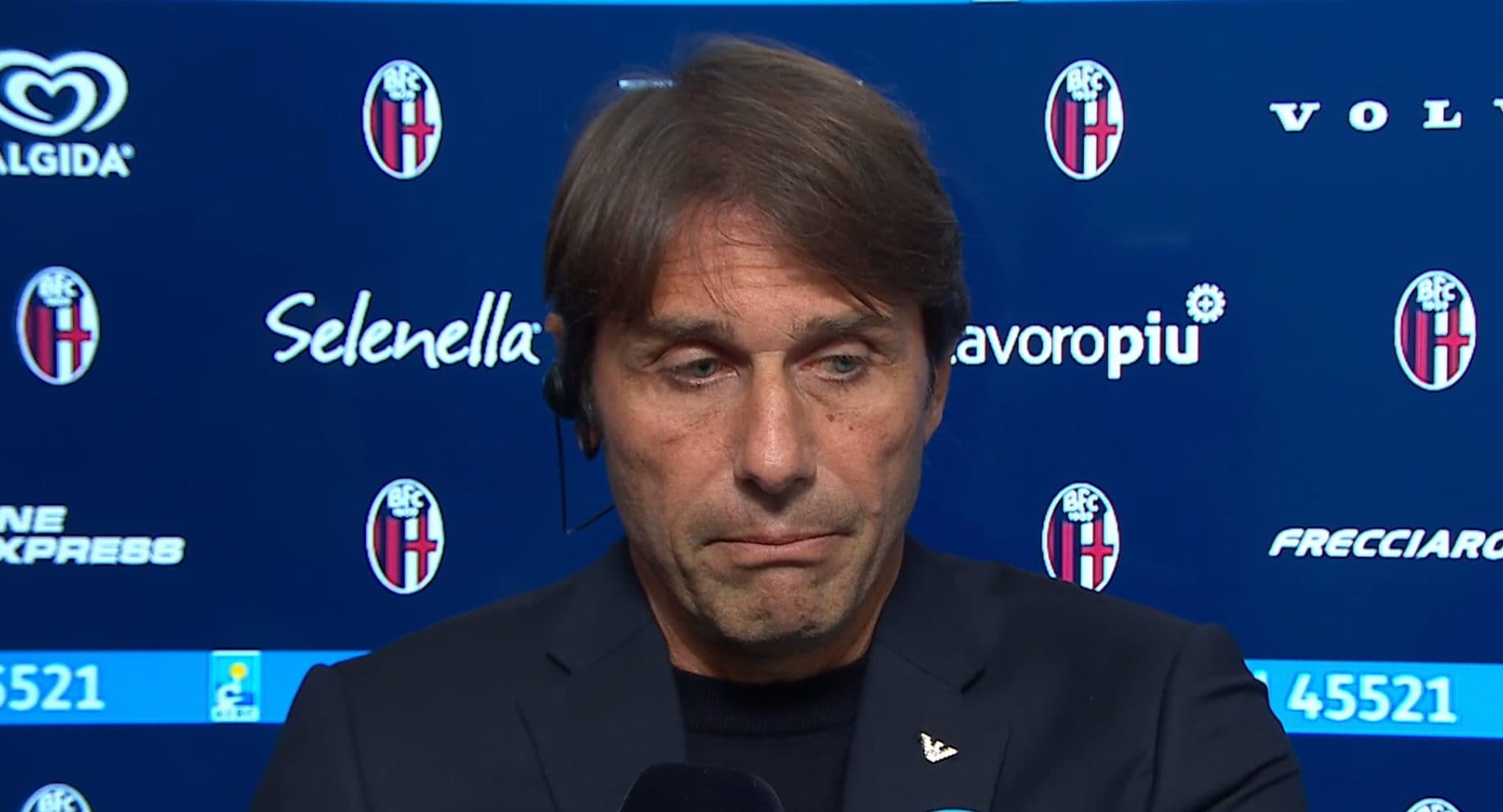 Conte criptico sul Napoli: "Non sto facendo un buon lavoro oppure qualcuno non vuole sentire"