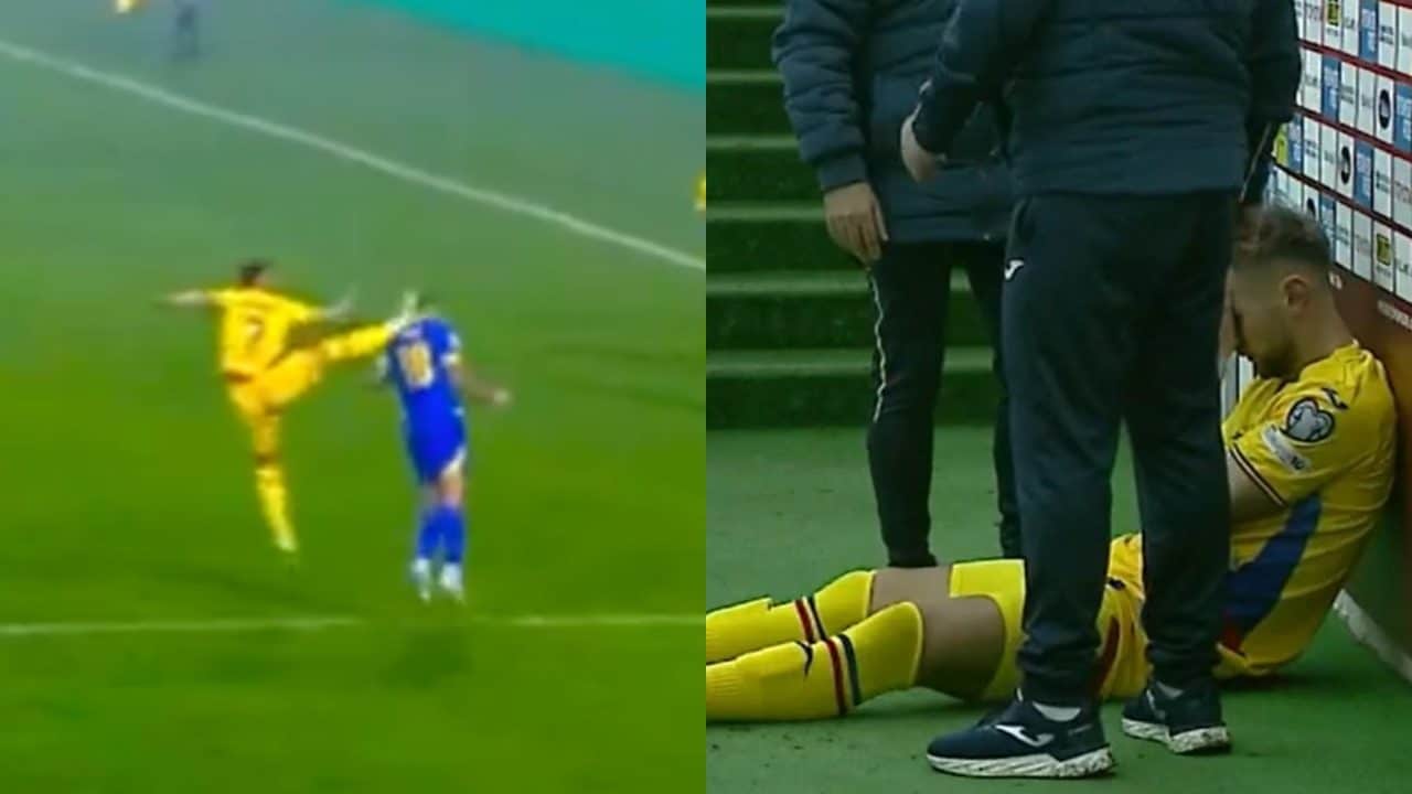 Dragus gioca solo due minuti: calcio in testa all'avversario e viene espulso. Poi si dispera