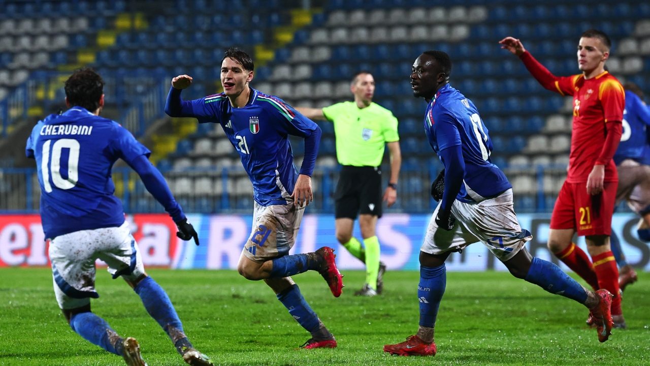 Camarda trascina l'Italia Under 21 che fa poker in Montenegro: gli Azzurrini consolidano il secondo posto