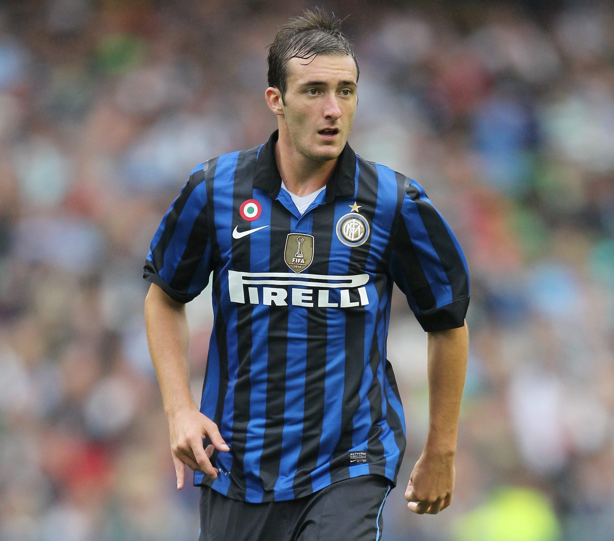 Caldirola con la maglia dell’Inter.