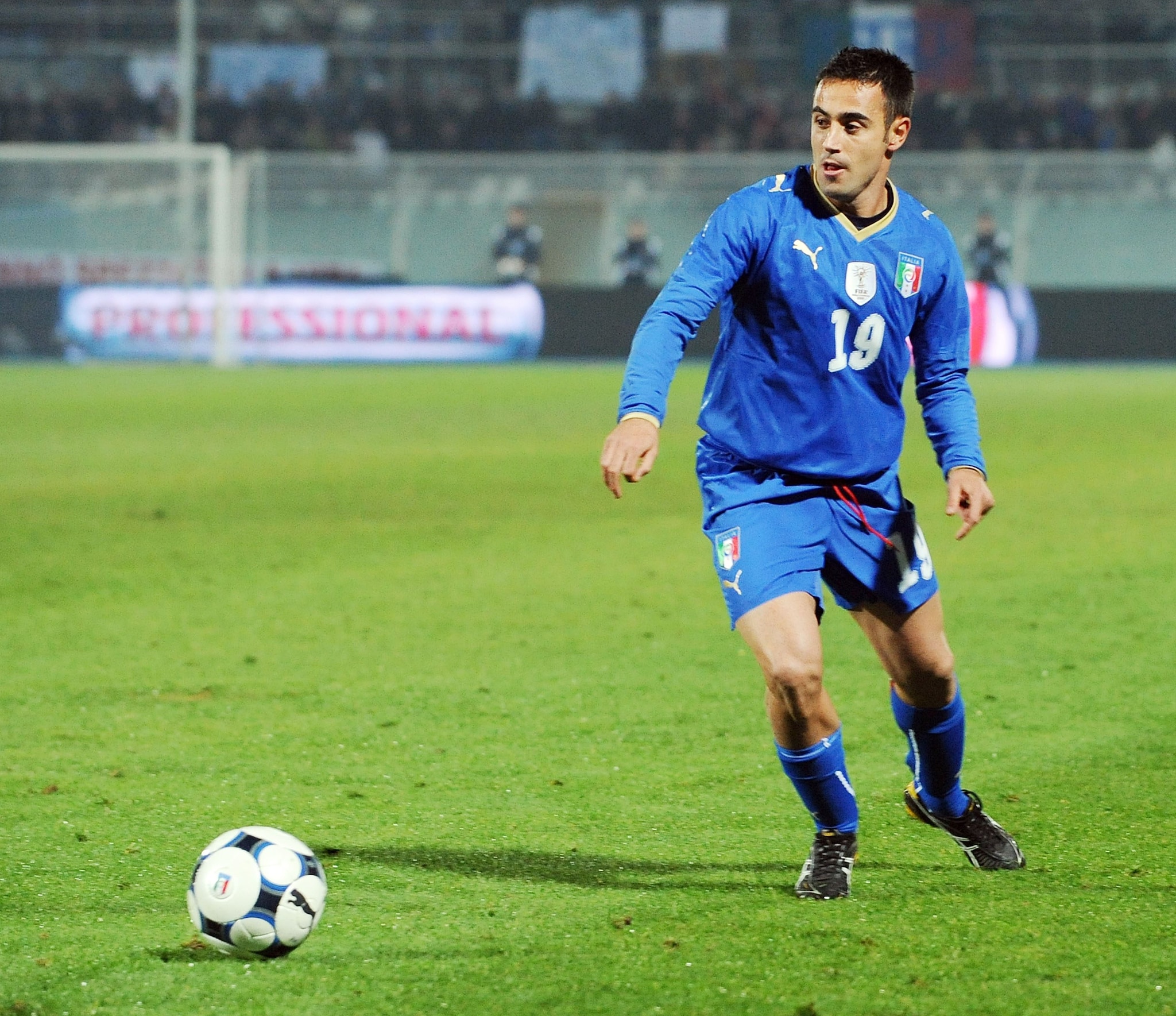 Marchionni con la Nazionale.