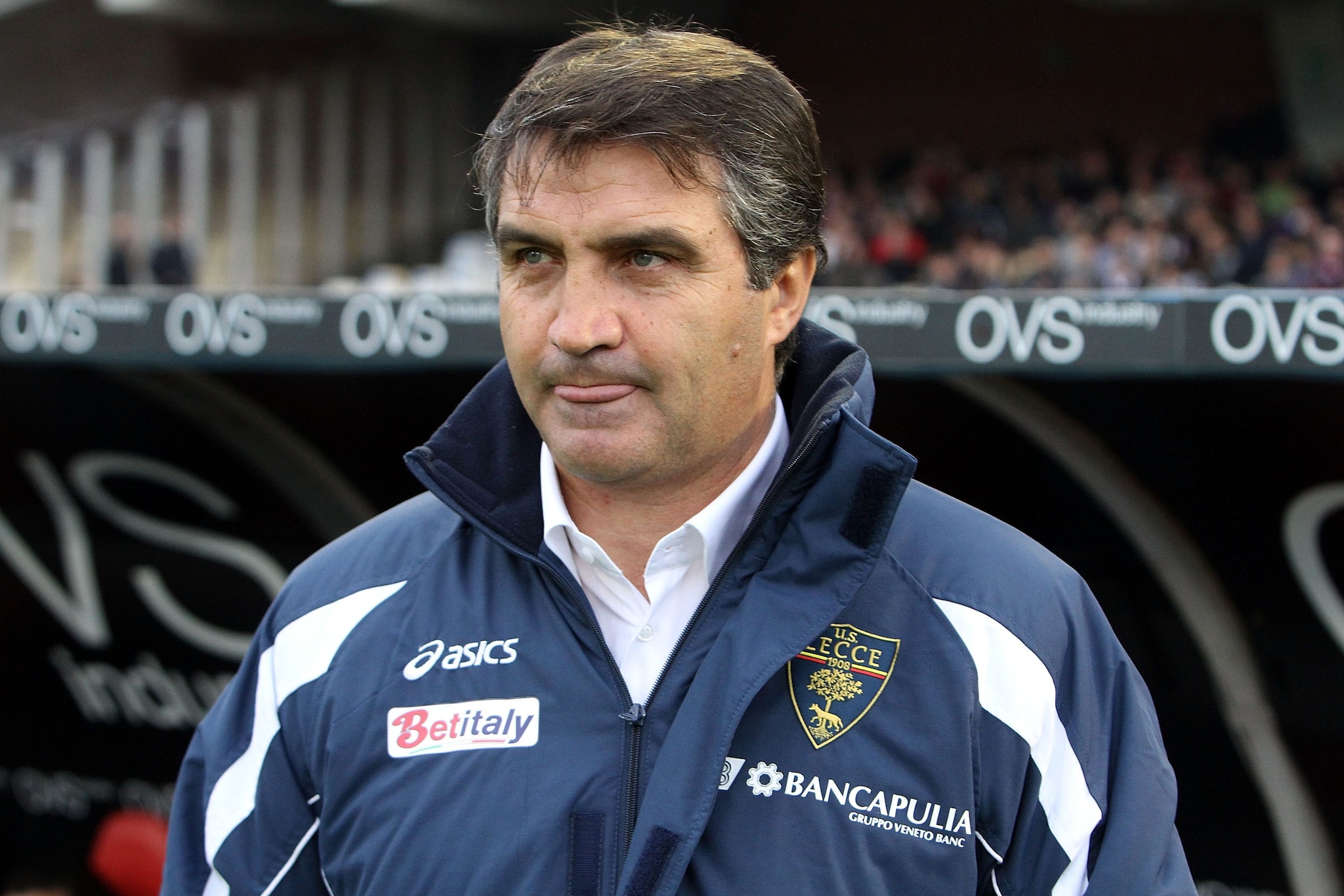 De Canio in panchina nella sua esperienza al Lecce.