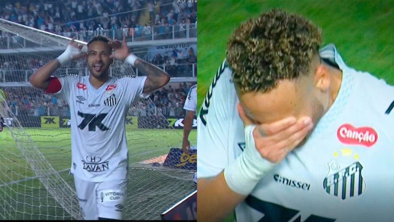 Neymar eroico, gioca infortunato per salvare il Santos e segna: scoppia in lacrime dopo la standing ovation